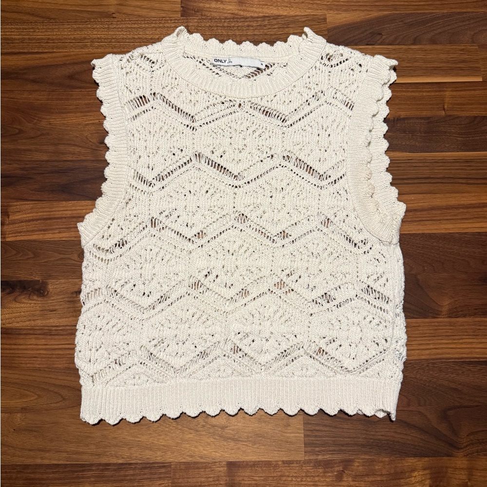 Only Cream Knit Sweater